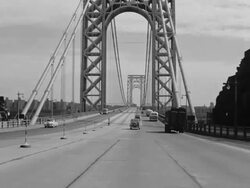 George Washington Bridge Stock Footage