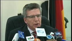 German and Afghan defence ministers on US shooting incident News Clip