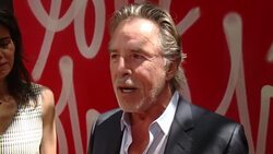INTERVIEW - Don Johnson on why it was important for him to attend at Revlonï¿½s Annual Philanthropic Luncheon Stock Footage