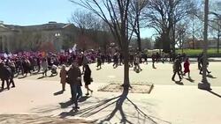 CLEAN : Crowds rally outside White House for women's rights News Clip