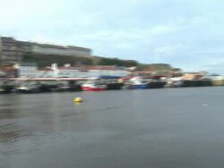 Leisure and Fishing boats in Whitby harbour News Clip