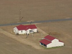 WS AERIAL View of farm houses / South Carolina, United States Stock Footage