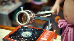 Home Coffee Roaster Stock Footage