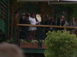 Serena Williams Shows Trophy to Wimbledon Crowds News Clip