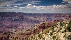 Clouds Over the Grand Canyon - Time Lapse Stock Footage