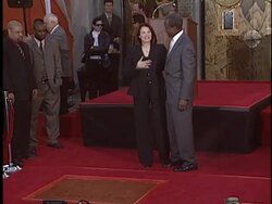 Dedication of Sherry Lansing's Footprints Stock Footage