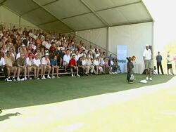 Tiger Jam X Golf Clinic Stock Footage