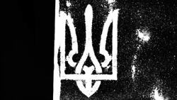 Ukraine emblem Stock Footage