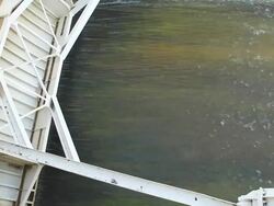 Hydroelectric power station Stock Footage