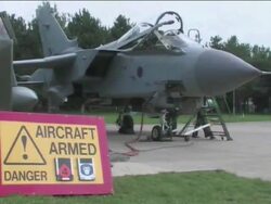 RAF planes being prepared to fly out to Libya News Clip