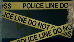 Crime scene inspection Stock Footage