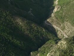 Mountain Valley Leading To Annot Stock Footage