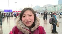 CLEAN : Millions head home for China News Clip