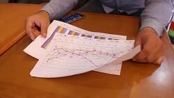 Businessman develop his project Stock Footage