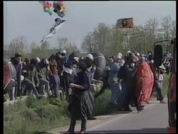 ITALY: KOSOVO CRISIS: PROTEST: DEMONSTRATORS BREAK INTO AIRBASE News Clip