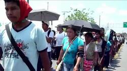 CLEAN: Indigenous people march for rights in Colombia News Clip