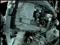 Two astronauts completed the fourth spacewalk since space shuttle Atlantis docked with the outpost a week ago. News Clip