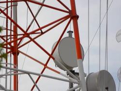 panning : Telecommunications Equipment Stock Footage