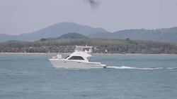 The ship was sailing in the sea Stock Footage