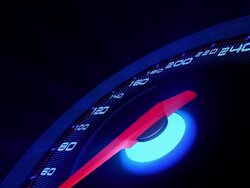 Auto speed meter.3D rendering. Stock Footage