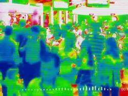 heat camera Stock Footage