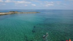 Israel, Caesarea Roman city Stock Footage