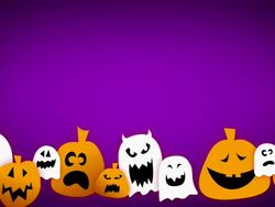 Loopable Halloween Animation with Text Space Stock Footage