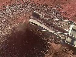 MS Chrushing machine at quarry / Taben-Rodt, Rhineland-Palatinate, Germany Stock Footage