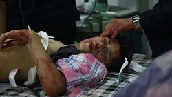 CLEAN : Syria: 3 people killed in shelling on rebel held Douma (monitor) News Clip