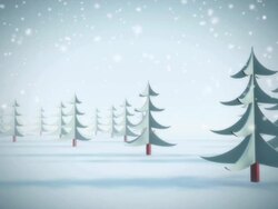 Christmas forest. Loop Stock Footage