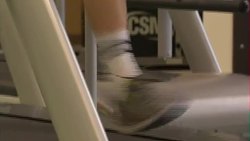 Point of view running on a treadmill News Clip