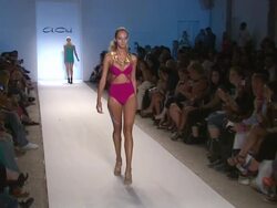 EVENT CAPSULE CLEAN: A. Che - Runway - MBFW Miami Swim 2012 Stock Footage