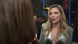 Interview with Michelle Pfeiffer on the red carpet at 'Murder on the Orient Express' premiere News Clip