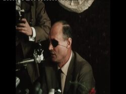 SYND 29/1/70 ISRAELI DEFENCE MINISTER MOSHE DAYAN COMMENTS ON RAIDS AGAINST EGYPT News Clip