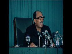SYND 24 7 78 EGYPTIAN PRESIDENT, ANWAR SADAT MAKES TV BROADCAST ON PEACE WITH ISRAEL News Clip
