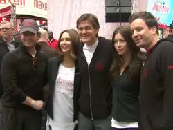 Nate Berkus, Jessica Alba, Dr. Mehmet Oz, Jessica Biel and Jimmy Fallon at the 14th Annual NY EIF Revlon Run/Walk Stock Footage
