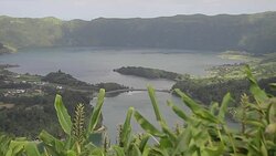 Portugal Aï¿½ores Sï¿½o Miguel Lagoa 7 cidades Stock Footage