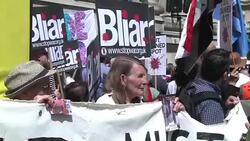 CLEAN : Demonstration in London as Chilcot report released News Clip