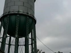 Time-lapse of water tower in North Park, San Diego. Stock Footage