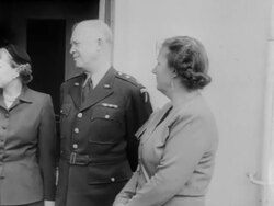 Ike meets Princess Juliana & Bernhard of Holland Stock Footage