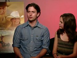 INTERVIEW: Jackson Rathbone (l) and Bailee Madison Stock Footage