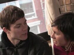 Matt & Kim Interview (clip 7) Stock Footage