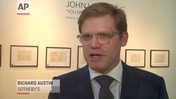 Whimsical drawings, poems and prose created by John Lennon for his acclaimed books "In His Own Write" and "A Spaniard in the Works" are coming to auction on June 4th at Sotheby's in New York City. (May 29) News Clip