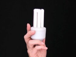 Energy saving lamp Stock Footage