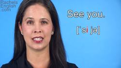 How to Pronounce SEE YOU - American English Instructional Video