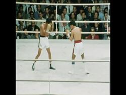 SYND 9 10 75 FLYWEIGHT BOXING BOUT BETWEEN SALAVARRIA AND HANGATA News Clip