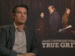 INTERVIEW: Josh Brolin on after filming, staying with the Coen brothers in the edit suite to watch how they worked at the True Grit Interviews: 61st Berlin International Film Festival at Berlin . (Footage by WireImage Video/GettyImages) Stock Footage