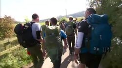 Prince Harry joins veterans on Walking With The Wounded's Walk of Britain News Clip