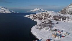 Snow-covered scenery near Tromso, Norway News Clip