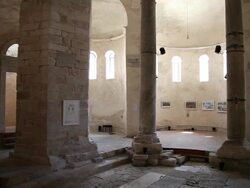 Zadar, Church of Saint Donatus, Pre-Romanesque, interior views Stock Footage